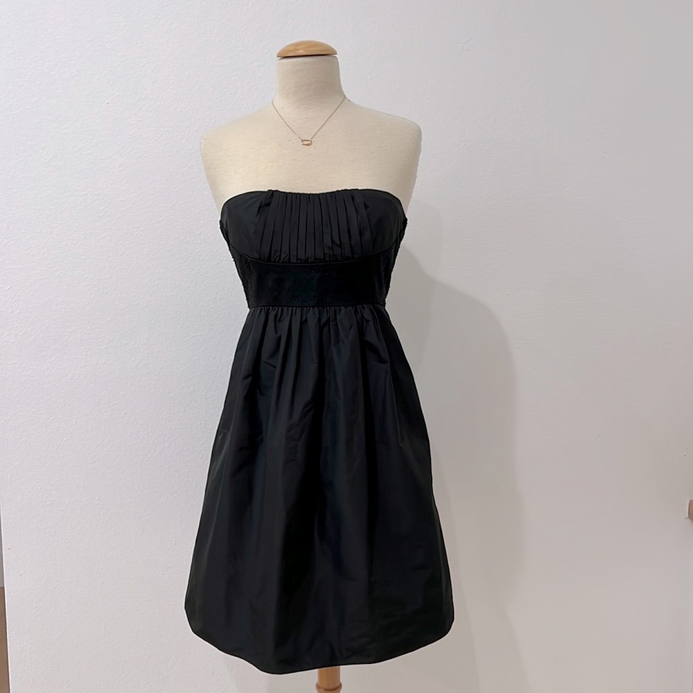 BCBG Max Azria Little Black Strapless Dress Size S